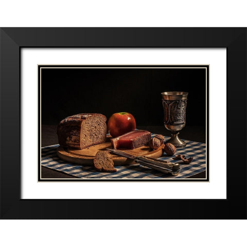 Supper Black Modern Wood Framed Art Print with Double Matting by Boehmer, Joe