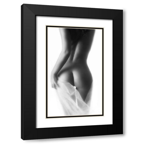 Derriere Black Modern Wood Framed Art Print with Double Matting by Naman, David