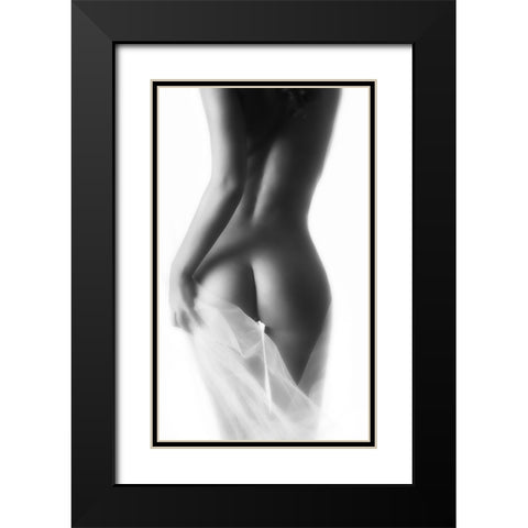 Derriere Black Modern Wood Framed Art Print with Double Matting by Naman, David