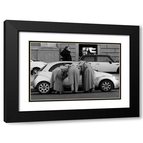 Vatican Council Black Modern Wood Framed Art Print with Double Matting by Juliusfrumble