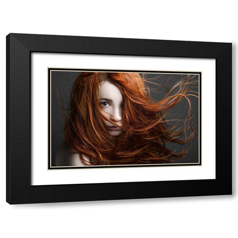 Untitled Black Modern Wood Framed Art Print with Double Matting by Malikov, Alex