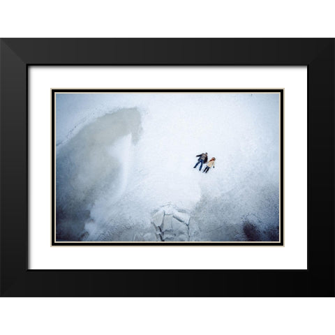 Eternal Sunshine Of The Spotless Mind Black Modern Wood Framed Art Print with Double Matting by Dmitriy