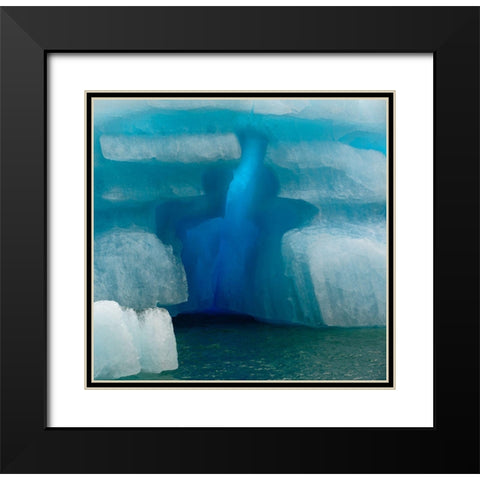 Empty Cross Black Modern Wood Framed Art Print with Double Matting by Dubikovskiy, Dmitry