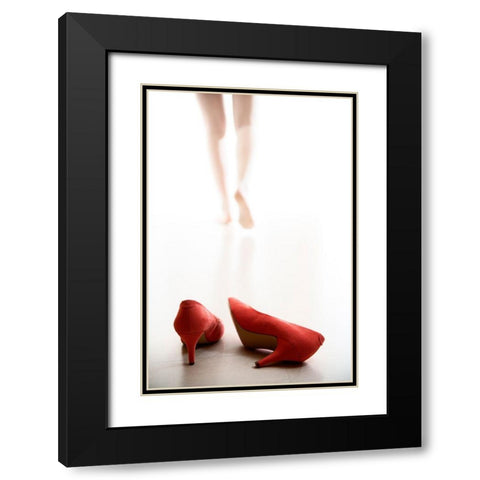 Fashion Black Modern Wood Framed Art Print with Double Matting by Williama