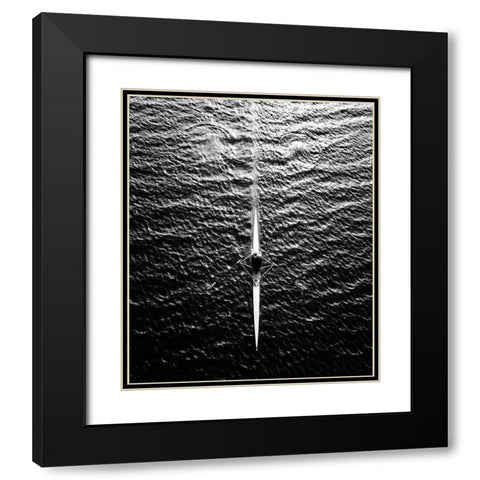 Untitled Black Modern Wood Framed Art Print with Double Matting by Hardekopf, Friedhelm