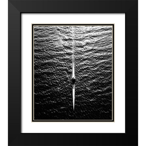 Untitled Black Modern Wood Framed Art Print with Double Matting by Hardekopf, Friedhelm