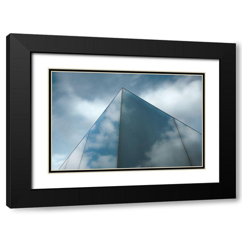 Skyreflect Black Modern Wood Framed Art Print with Double Matting by Claes, Gilbert