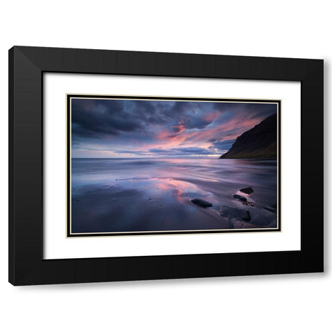 ... Summer Dream Black Modern Wood Framed Art Print with Double Matting by Hoffmann, Raymond