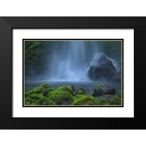 Dancing Fairies Black Modern Wood Framed Art Print with Double Matting by Zeng, Hong