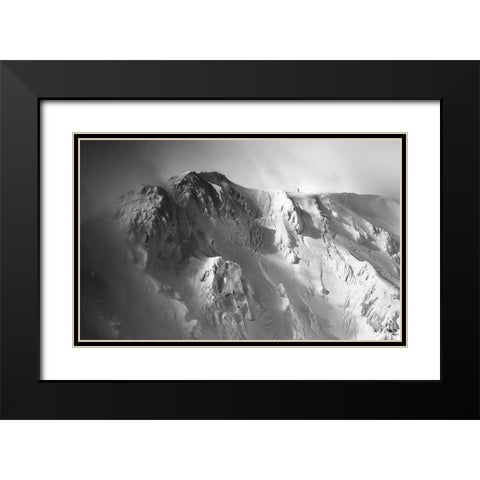 Freeride . . Black Modern Wood Framed Art Print with Double Matting by Rumansky, Matej