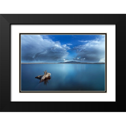 A Passage In Time Black Modern Wood Framed Art Print with Double Matting by Darek Mitrega, Izabela