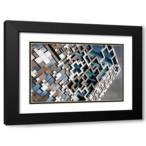 Xxx Black Modern Wood Framed Art Print with Double Matting by Wride, Linda