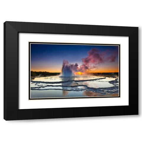 Explosion Black Modern Wood Framed Art Print with Double Matting by Nicholas Roemmelt, Dr.