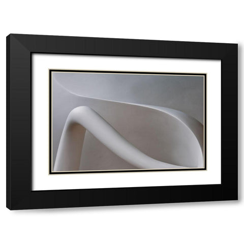 Bodyline Black Modern Wood Framed Art Print with Double Matting by Wride, Linda