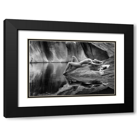 Place Of Dreams Black Modern Wood Framed Art Print with Double Matting by Birkhofer, Bruno