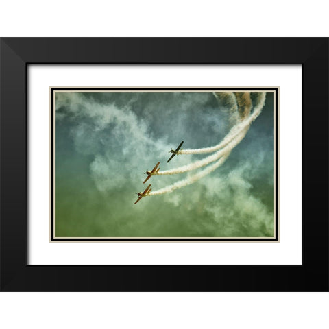 Wartime Black Modern Wood Framed Art Print with Double Matting by Ionut, Olari
