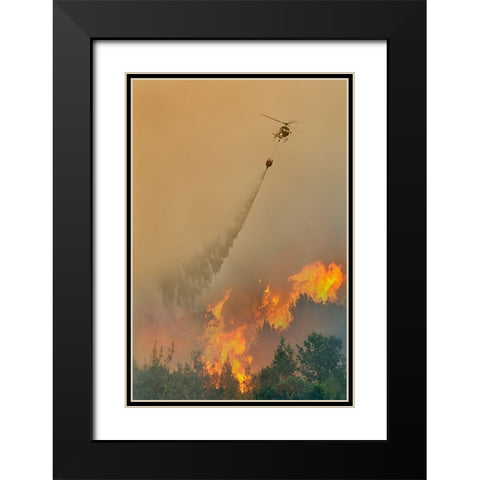 Untitled Black Modern Wood Framed Art Print with Double Matting by Grambone, Antonio