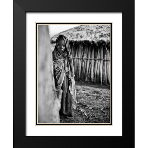 Feeling Like Such A Mess Black Modern Wood Framed Art Print with Double Matting by Jovic, Goran