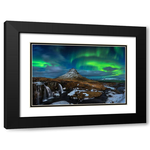 Magic Night Black Modern Wood Framed Art Print with Double Matting by Nicholas Roemmelt, Dr.