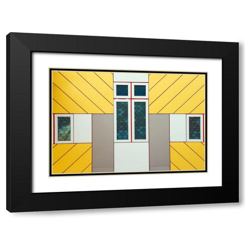 Facade Black Modern Wood Framed Art Print with Double Matting by Bartsch, Heidi