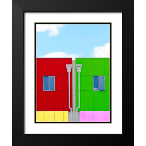 We All Live In A Yellow Submarine Black Modern Wood Framed Art Print with Double Matting by Pearson, Wayne