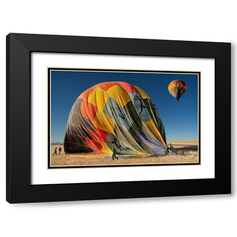 Back On Earth Black Modern Wood Framed Art Print with Double Matting by Guillemot, Mathilde