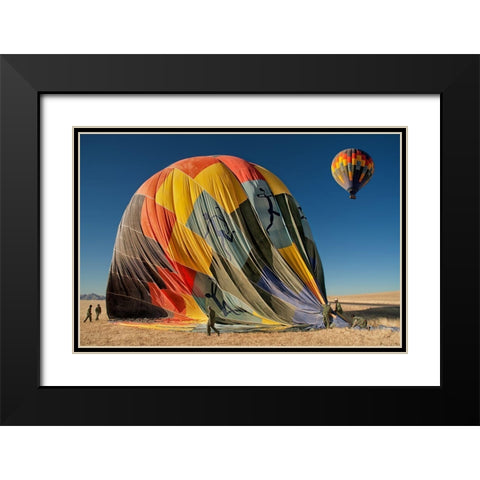 Back On Earth Black Modern Wood Framed Art Print with Double Matting by Guillemot, Mathilde