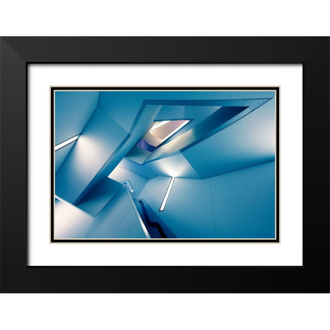 The Symphony Of The Lines Black Modern Wood Framed Art Print with Double Matting by Roland Shainidze, Dr.