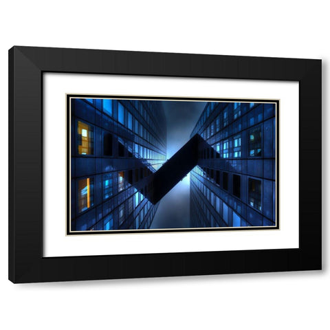 \/\ Black Modern Wood Framed Art Print with Double Matting by Maupetit, Arnaud