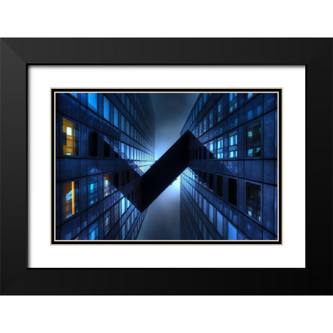 \/\ Black Modern Wood Framed Art Print with Double Matting by Maupetit, Arnaud