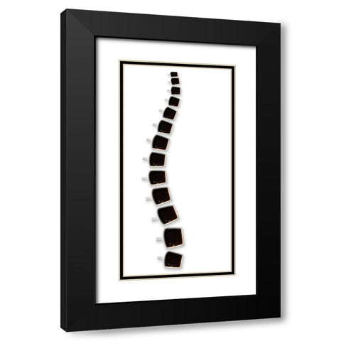 Backbone Of Coffee Black Modern Wood Framed Art Print with Double Matting by De Kogel, Wieteke