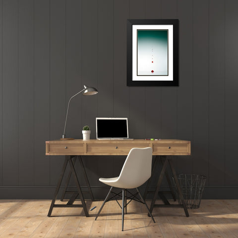 Evolution Of Waterdrops - 1 Black Modern Wood Framed Art Print with Double Matting by Aydogdu, Veli