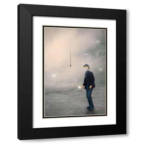 Illumination Black Modern Wood Framed Art Print with Double Matting by Bowen, Baden