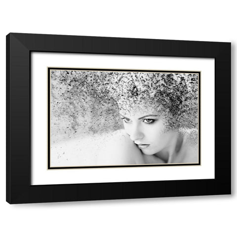 Emerging Black Modern Wood Framed Art Print with Double Matting by Brackstone, Mel