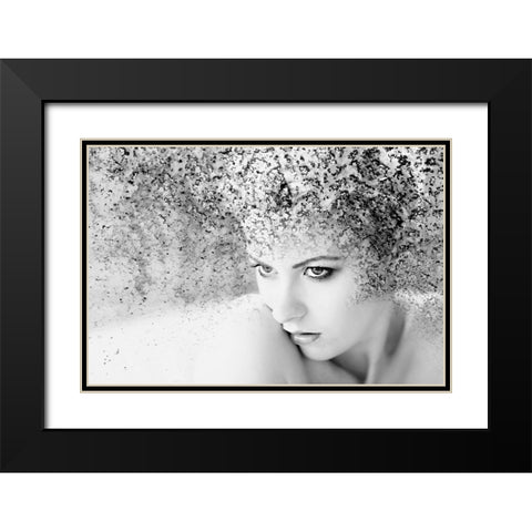 Emerging Black Modern Wood Framed Art Print with Double Matting by Brackstone, Mel