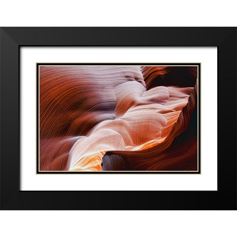 The Echo Of Time Black Modern Wood Framed Art Print with Double Matting by J. Lee, Andrew