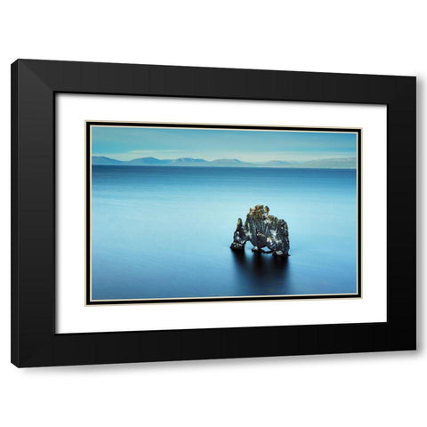 In The Middle Of Nowhere Black Modern Wood Framed Art Print with Double Matting by Ruoppolo, Luigi