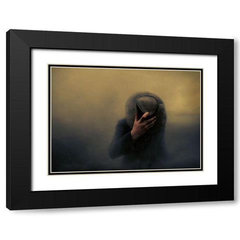 When The Going Gets Tough... Black Modern Wood Framed Art Print with Double Matting by Larsen, Jorun