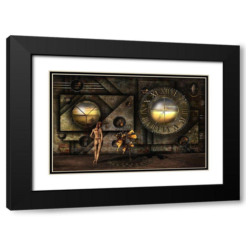Was Salvador Here? Black Modern Wood Framed Art Print with Double Matting by Pfleghart, Franziskus
