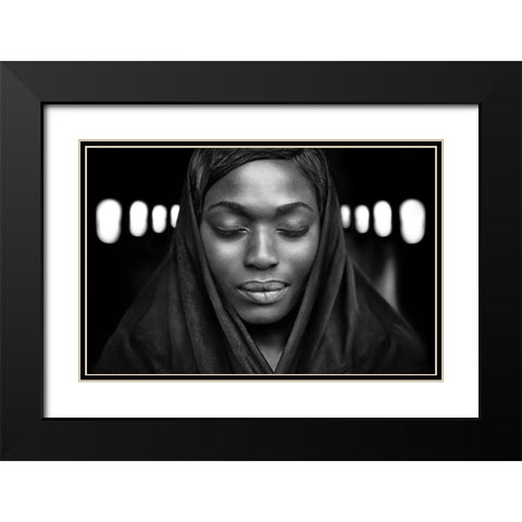 Visions Of Tomorrow Black Modern Wood Framed Art Print with Double Matting by Hur, Lars