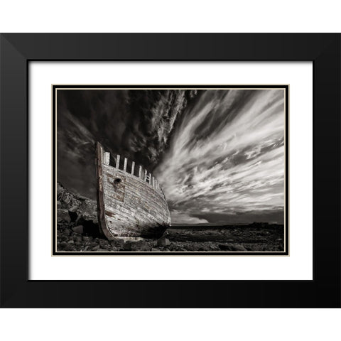 Permanent Place Black Modern Wood Framed Art Print with Double Matting by H. Ingibergsson, Torsteinn