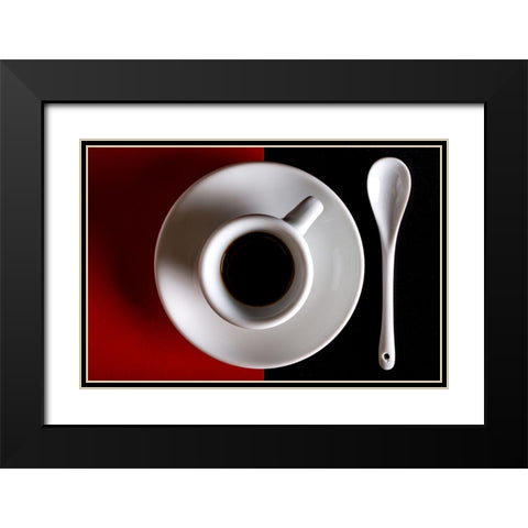 Na Tazziurell E Caffau Black Modern Wood Framed Art Print with Double Matting by Zaccagnino, Antonio