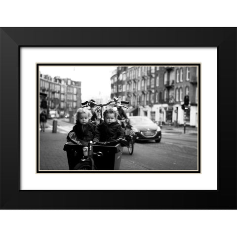 Precious Cargo Black Modern Wood Framed Art Print with Double Matting by Bekker, Olga
