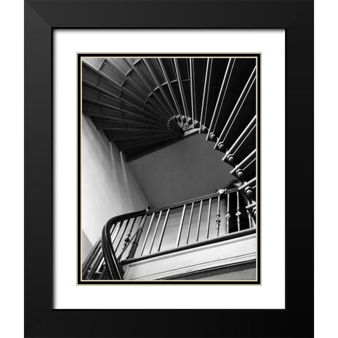 Untitled Black Modern Wood Framed Art Print with Double Matting by Stefan, Jacek