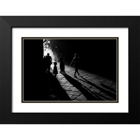 Into The Sun Black Modern Wood Framed Art Print with Double Matting by Buda, Simone