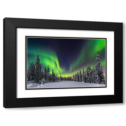 Aurora Black Modern Wood Framed Art Print with Double Matting by Roemmelt, Dr. Nicholas