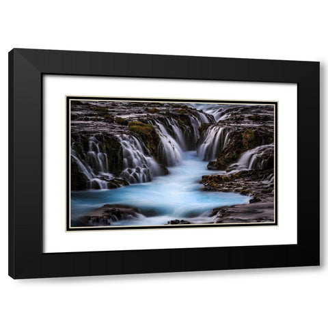 The Blue Beauty Black Modern Wood Framed Art Print with Double Matting by Bogaerts, Sus
