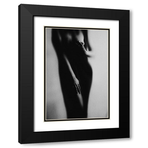 Vision Black Modern Wood Framed Art Print with Double Matting by Marianne