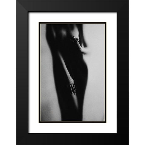 Vision Black Modern Wood Framed Art Print with Double Matting by Marianne