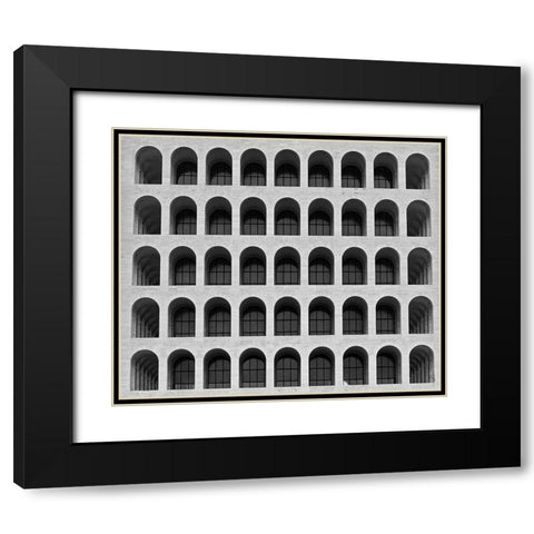 Untitled Black Modern Wood Framed Art Print with Double Matting by Santini, Francesco